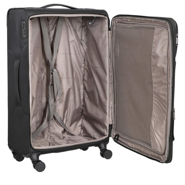 Stratic Light+ - 4 - Rollen - Trolley 80 cm L erw. (black) - Markenkoffer