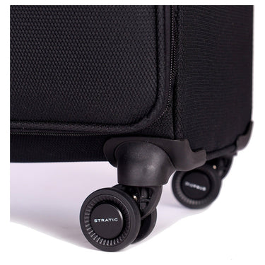 Stratic Light+ - 4 - Rollen - Trolley 80 cm L erw. (black) - Markenkoffer