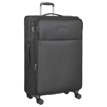 Stratic Light+ - 4 - Rollen - Trolley 80 cm L erw. (black) - Markenkoffer