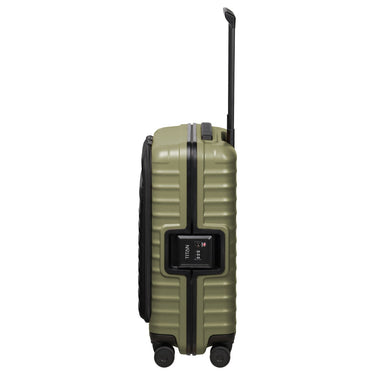TITAN OVERSEAS - 4 - Rollen - Kabinentrolley S 55/23cm mit Vortasche (forest green, 55/23 cm) - Markenkoffer