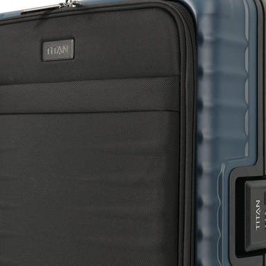TITAN OVERSEAS - 4 - Rollen - Kabinentrolley S 55/23cm mit Vortasche (midnight blue) - Markenkoffer