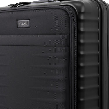 TITAN UPGRADE - 4 - Rollen - Kabinentrolley S 55/23 cm mit Vortasche (nightshade black) - Markenkoffer