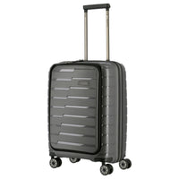 Travelite Air Base - 4 - Rollen - Kabinentrolley mit Vortasche S 55 cm (anthracite) - Markenkoffer