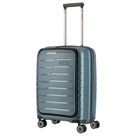 Travelite Air Base - 4-Rollen-Kabinentrolley mit Vortasche S 55 cm (iceblue) - Ansicht 2