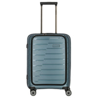Travelite Air Base - 4 - Rollen - Kabinentrolley mit Vortasche S 55 cm (iceblue) - Markenkoffer