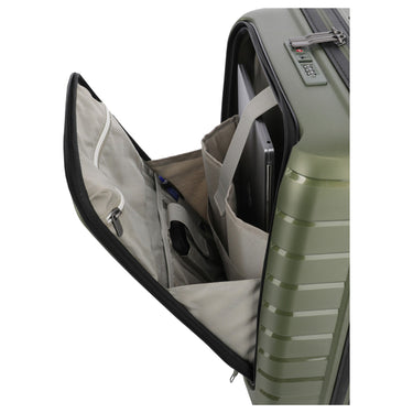 Travelite Air Base - 4 - Rollen - Kabinentrolley mit Vortasche S 55 cm (olive) - Markenkoffer