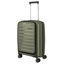 Travelite Air Base - 4 - Rollen - Kabinentrolley mit Vortasche S 55 cm (olive) - Markenkoffer