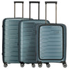 Travelite Air Base - 4-Rollen-Trolley Set 3tlg.  L/M/S Vortasche (iceblue)