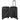 Travelite Air Stripe - 4 - Rollen - Kabinentrolley 55 cm (black) - Markenkoffer