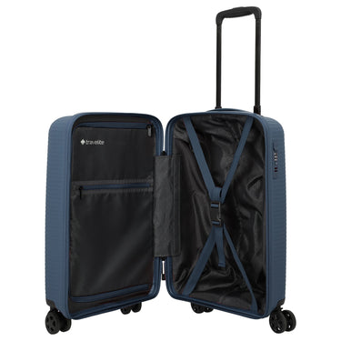Travelite Air Stripe - 4 - Rollen - Kabinentrolley Slim 55 cm (navy) - Markenkoffer
