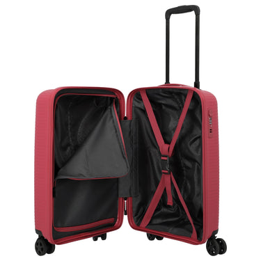 Travelite Air Stripe - 4 - Rollen - Kabinentrolley Slim 55 cm (red) - Markenkoffer