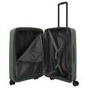 Travelite Air Stripe - 4 - Rollen - Trolley 66 cm erw. (green) - Markenkoffer