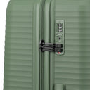 Travelite Air Stripe - 4 - Rollen - Trolley 66 cm erw. (green) - Markenkoffer