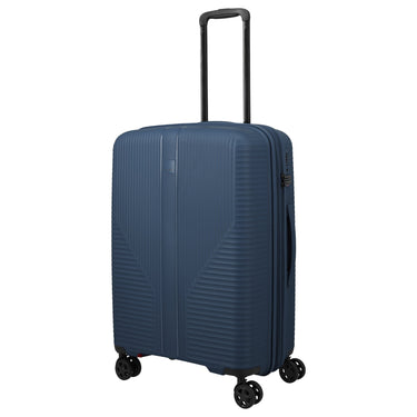 Travelite Air Stripe - 4 - Rollen - Trolley 66 cm erw. (navy) - Markenkoffer