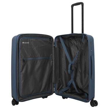 Travelite Air Stripe - 4 - Rollen - Trolley 66 cm erw. (navy) - Markenkoffer