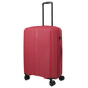 Travelite Air Stripe - 4 - Rollen - Trolley 66 cm erw. (red) - Markenkoffer