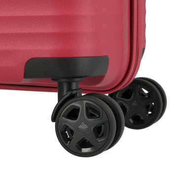 Travelite Air Stripe - 4 - Rollen - Trolley 66 cm erw. (red) - Markenkoffer