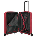 Travelite Air Stripe - 4 - Rollen - Trolley 66 cm erw. (red) - Markenkoffer