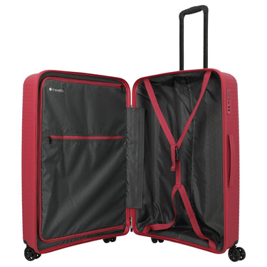 Travelite Air Stripe - 4 - Rollen - Trolley 77 cm (red) - Markenkoffer