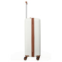 Travelite Bali - 4 - Rollen - Trolley L 77 cm (weiß/cognac) - Markenkoffer
