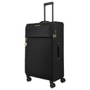 Travelite BARBARA Stepp - 4 - Rollen - Trolley L 80 cm (schwarz, 80 cm) - Markenkoffer