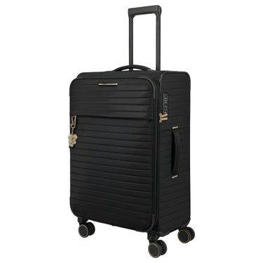 Travelite BARBARA Stepp - 4 - Rollen - Trolley M 68 cm erw. (schwarz, 68 cm) - Markenkoffer