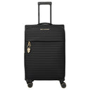 Travelite BARBARA Stepp - 4 - Rollen - Trolley M 68 cm erw. (schwarz, 68 cm) - Markenkoffer
