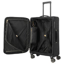 Travelite BARBARA Stepp - 4 - Rollen - Trolley M 68 cm erw. (schwarz, 68 cm) - Markenkoffer