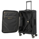 Travelite BARBARA Stepp - 4 - Rollen - Trolley M 68 cm erw. (schwarz, 68 cm) - Markenkoffer