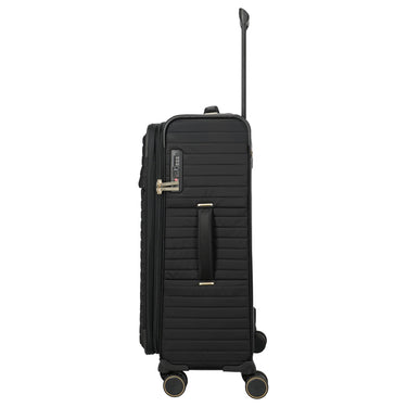 Travelite BARBARA Stepp - 4 - Rollen - Trolley M 68 cm erw. (schwarz, 68 cm) - Markenkoffer