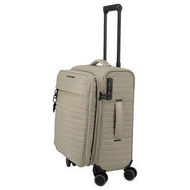 Travelite BARBARA Stepp - 4 - Rollen - Trolley S 55 cm erw. (satin nude, 55 cm) - Markenkoffer