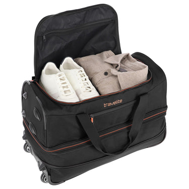 Travelite Basics - Rollenreisetasche 51/64L 55 cm erw. (black) - Markenkoffer