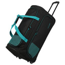 Travelite Basics Fresh - Rollenreisetasche 89L 71 cm (schwarz/petrol) - Markenkoffer