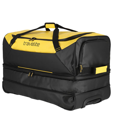 Travelite Basics - Rollenreisetasche Plane 98/119L 70 cm erw. (gelb) - Markenkoffer