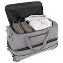 Travelite Basics - Rollenreisetasche 98/119L 70 cm erw. (grau/orange) - Markenkoffer