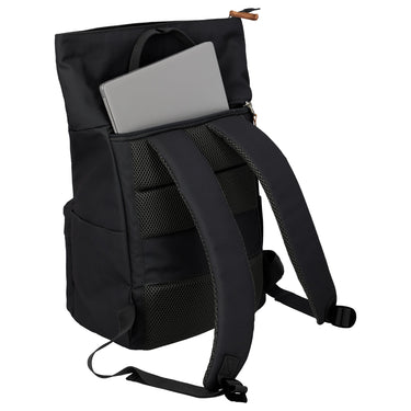 Travelite Basics Short Handle - Rolltop Rucksack 46 cm erw. (black) - Markenkoffer