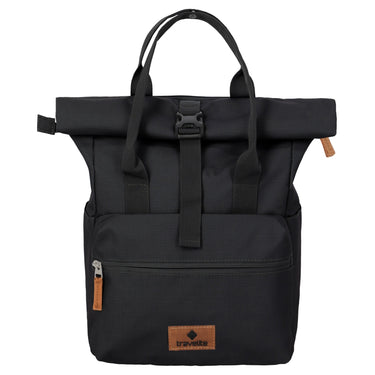 Travelite Basics Short Handle - Rolltop Rucksack 46 cm erw. (black) - Markenkoffer
