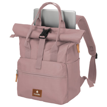 Travelite Basics Short Handle - Rolltop Rucksack 46 cm (smokey rose) - Ansicht 7