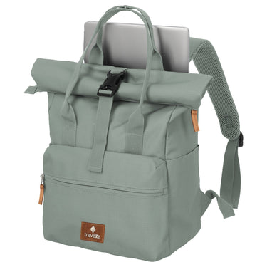 Travelite Basics Short Handle - Rolltop Rucksack (mint) - Markenkoffer