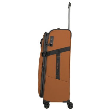 Travelite Briize - 4 - Rollen - Trolley L 78 cm erw. (curry) - Markenkoffer