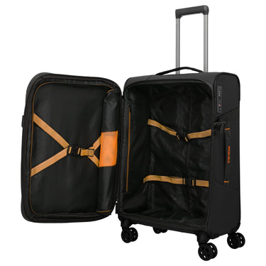 Travelite Briize - 4 - Rollen - Trolley M 67 cm erw. (schwarz) - Markenkoffer