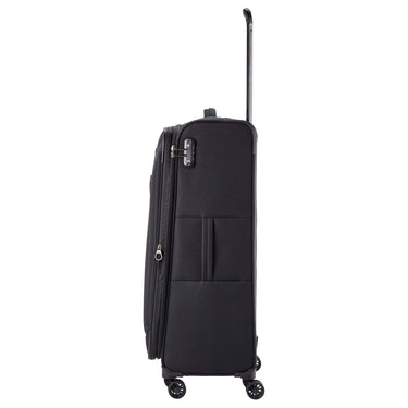 Travelite Chios - 4 - Rollen - Trolley L 78 cm erw. (schwarz) - Markenkoffer