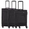Travelite Chios - 4-Wheel Trolley Set 3-Piece (Color: black)