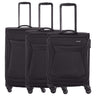 Travelite Chios - 4 - Rollen - Trolley Set 3tlg. (schwarz) - Markenkoffer