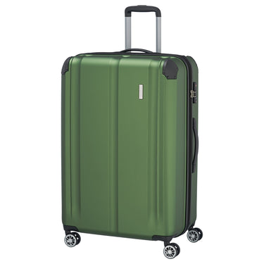 Travelite City - 4 - Rollen - Trolley erw. L 77 cm (grün) - Markenkoffer