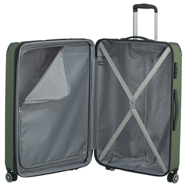 Travelite City - 4 - Rollen - Trolley erw. L 77 cm (grün) - Markenkoffer