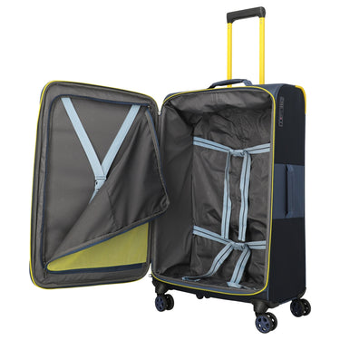 Travelite Color Craze - 4 - Rollen - Trolley L 77 cm (dunkelblau) - Markenkoffer