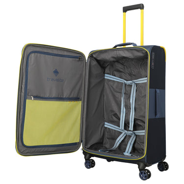 Travelite Color Craze - 4 - Rollen - Trolley L 77 cm (dunkelblau) - Markenkoffer