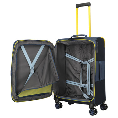 Travelite Color Craze - 4-Rollen-Trolley M 66 cm erw. (dunkelblau) - Ansicht 7