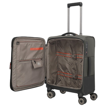 Travelite Crosslite - 4-Rollen-Kabinentrolley S 55 cm erw. (oliv) - Ansicht 6